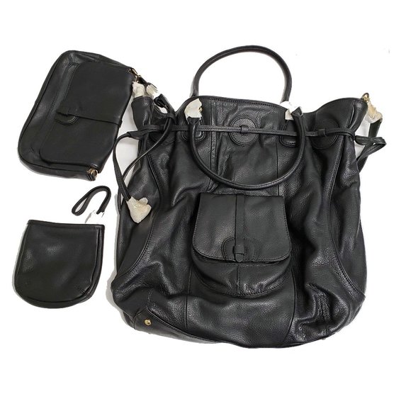 Isaac Mizrahi Bags Isaac Mizrahi Live Black Oversized Satchel Bag New Poshmark